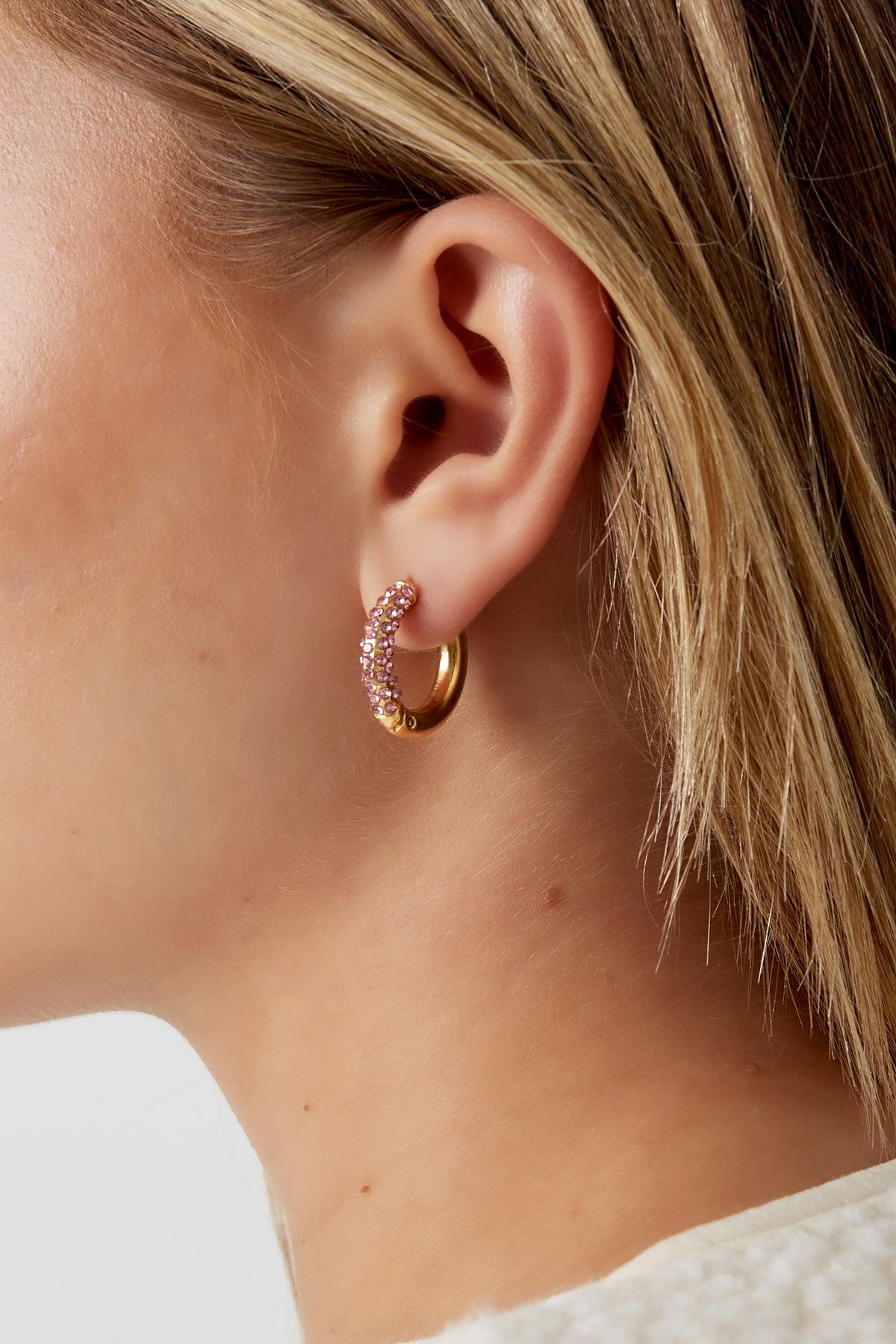 LUMA – Creolen mit farbigen Steinen - afHandmade