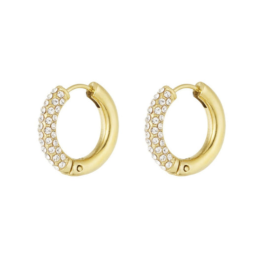 LUMA – Creolen mit farbigen Steinen - afHandmade