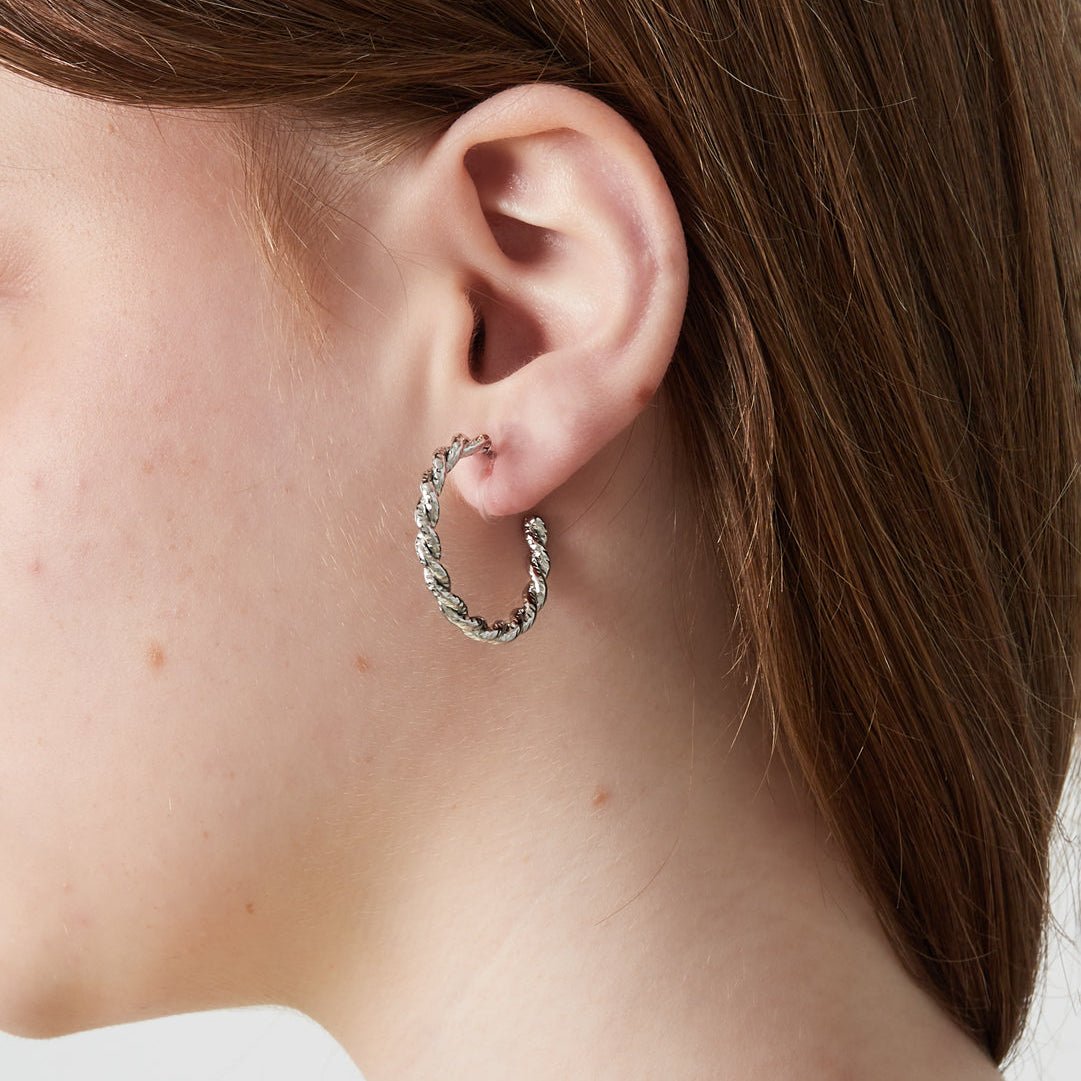 Luxuriöse gedrehte Creolen - Clip - Ohrringe - afHandmade