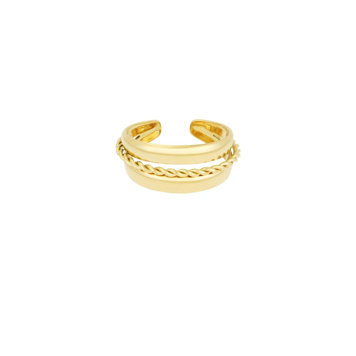 Mehrlagiger Spiralring Edelstahl verstellbar – wasserfester Statement Ring Damen - afHandmade