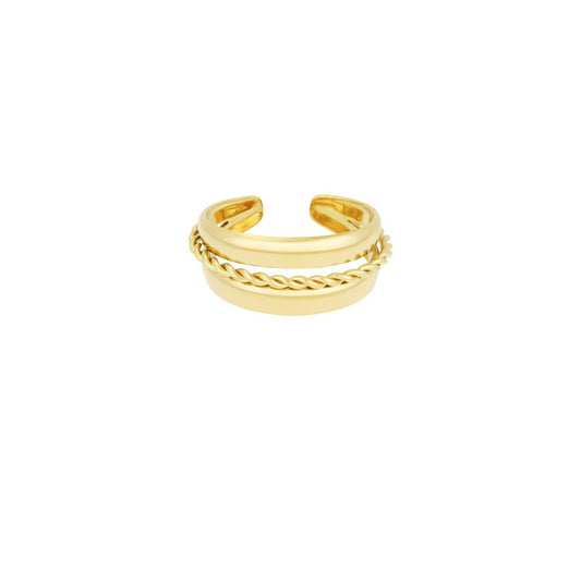 Mehrlagiger Spiralring Edelstahl verstellbar – wasserfester Statement Ring Damen - afHandmade