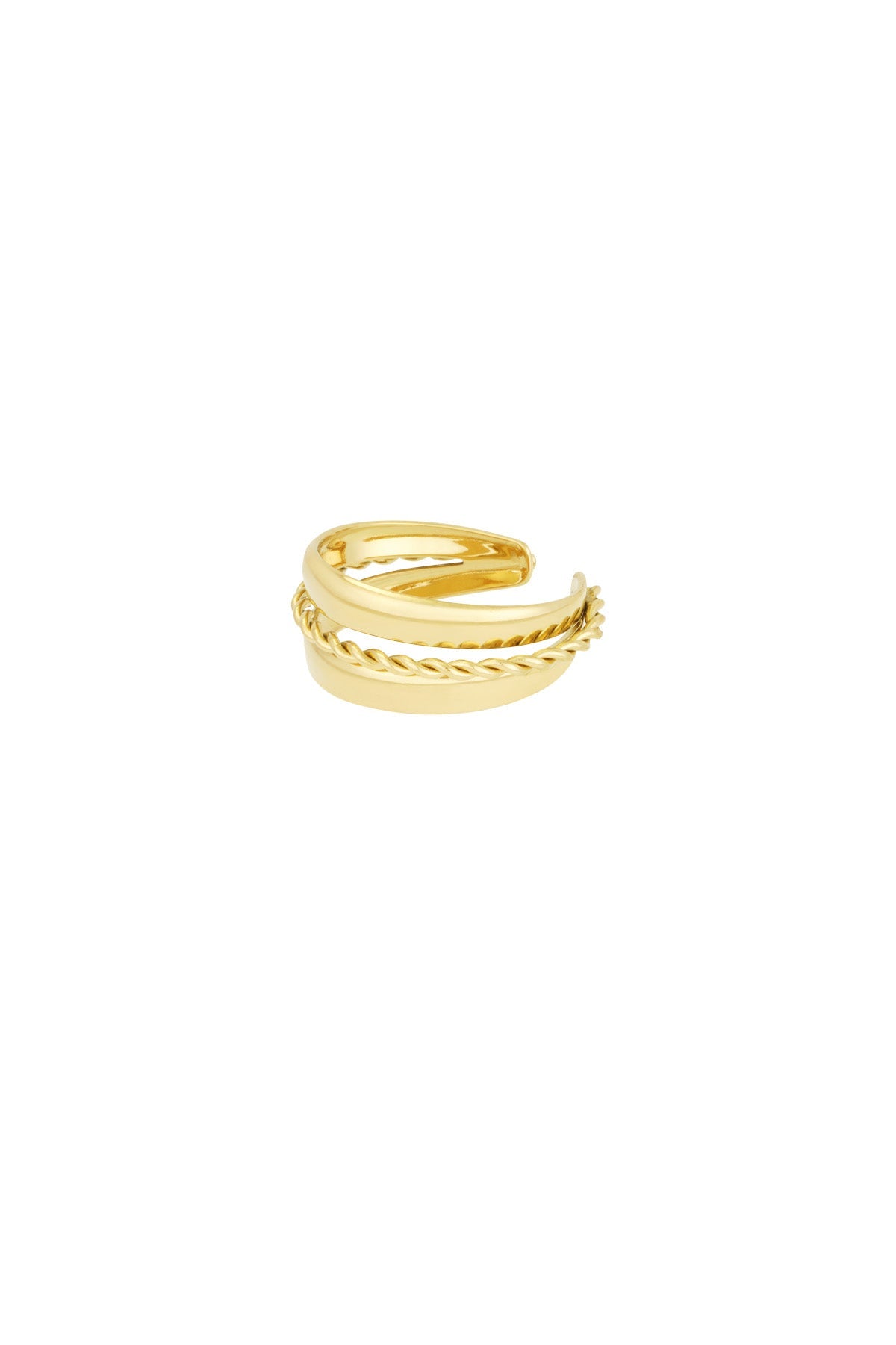 Mehrlagiger Spiralring Edelstahl verstellbar – wasserfester Statement Ring Damen - afHandmade