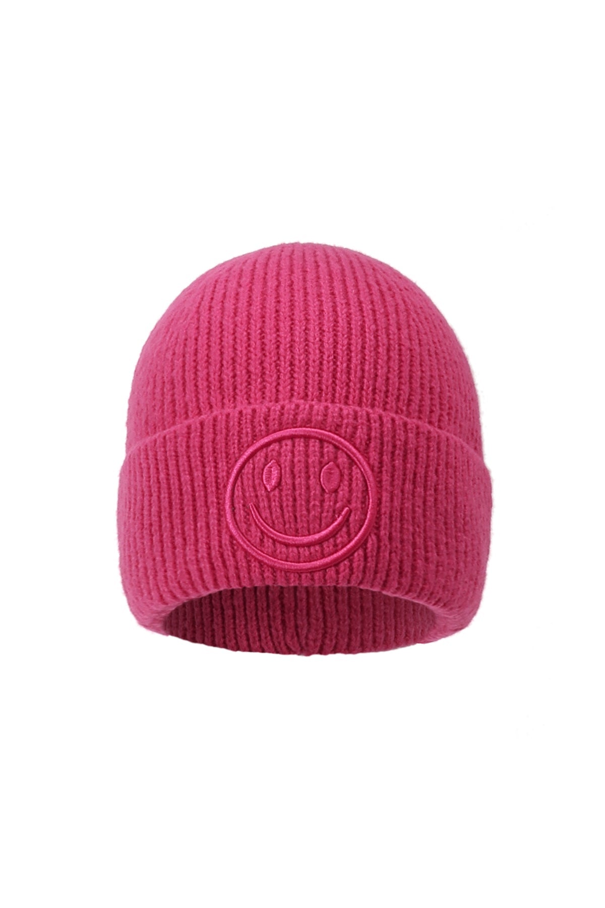 Mütze für Damen mit lächelndem Gesicht bestickt - afHandmade