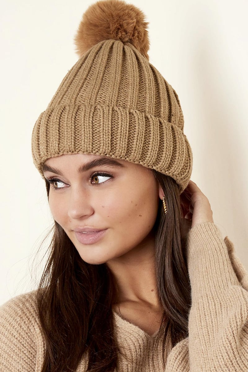 Mütze Basic mit Bommel - afHandmade
