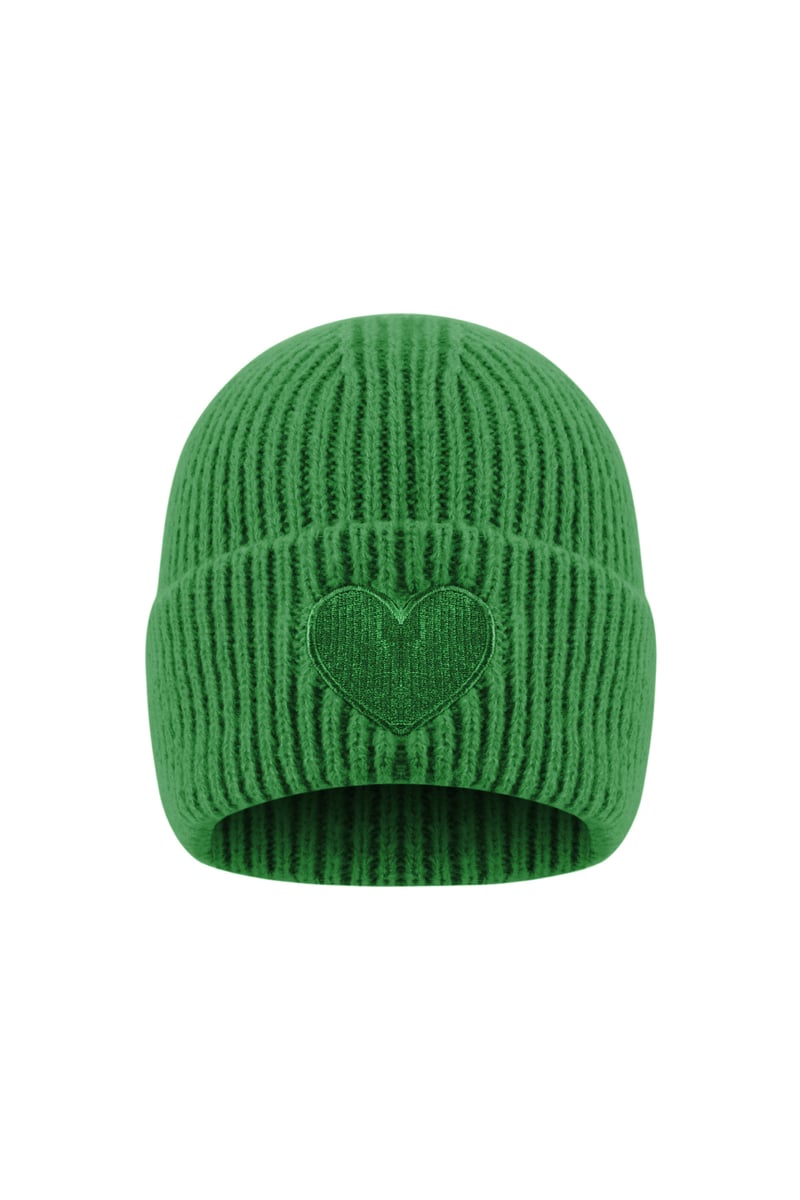 Mütze für Damen in vielen Farben mit Herzaufdruck - afHandmade