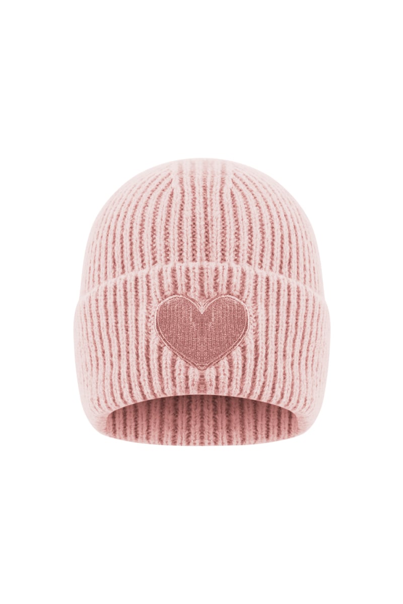 Mütze für Damen in vielen Farben mit Herzaufdruck - afHandmade