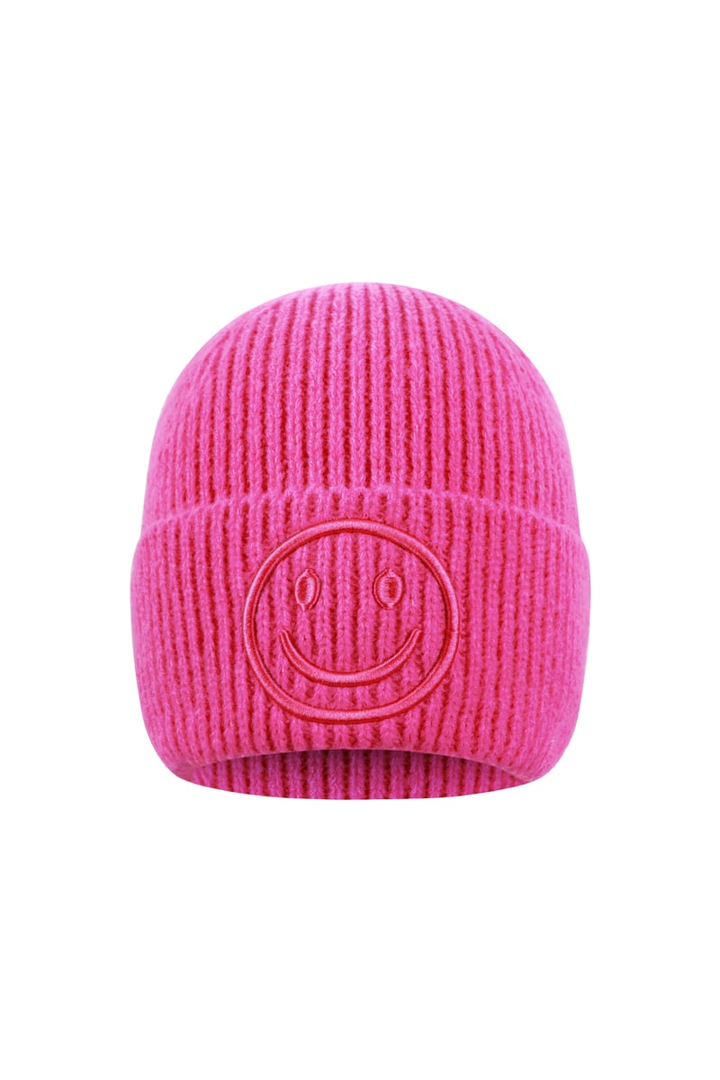 Mütze für Damen mit lächelndem Gesicht bestickt - afHandmade