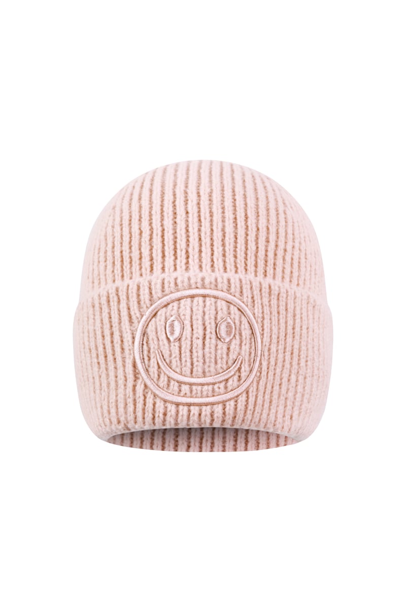 Mütze für Damen mit lächelndem Gesicht bestickt - afHandmade