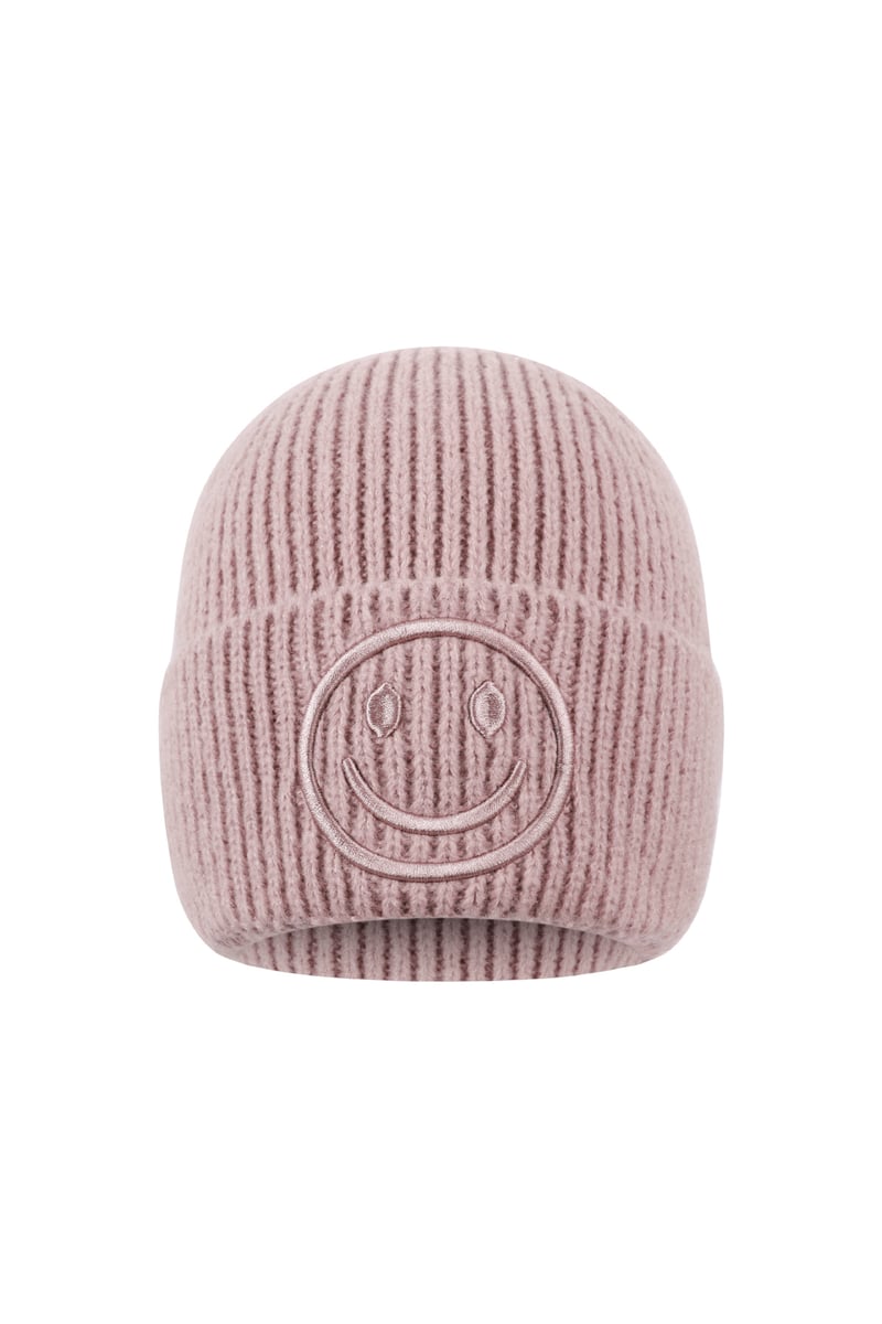 Mütze für Damen mit lächelndem Gesicht bestickt - afHandmade