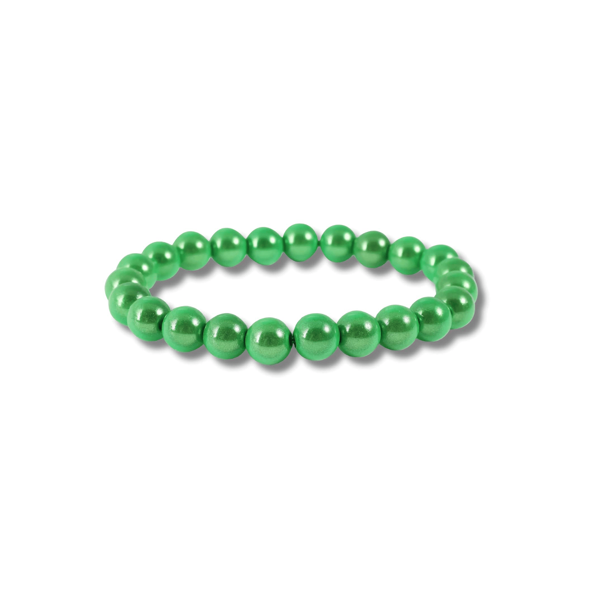 Perlenarmband – 10 mm Perlen - grün - afHandmade