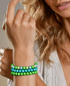 Perlenarmband – 8mm Perlen - grün - afHandmade