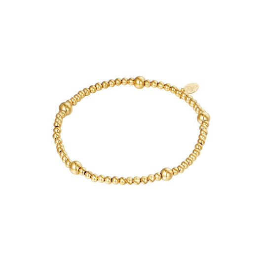 Perlenarmband mit unterschiedlich großen Perlen - afHandmade