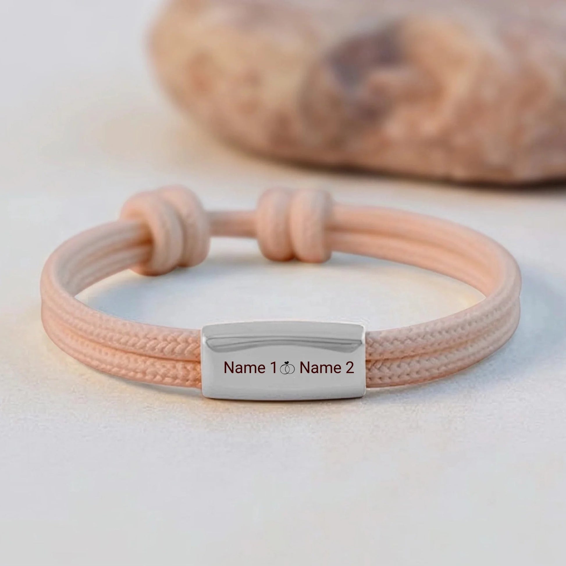 Personalisiertes Segeltau Armband mit deinem Namen und Symbol - afHandmade