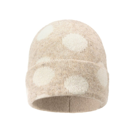 Pünktchen-Beanie „Cozy Dots“ – Kuschelige Wollmix-Mütze - afHandmade