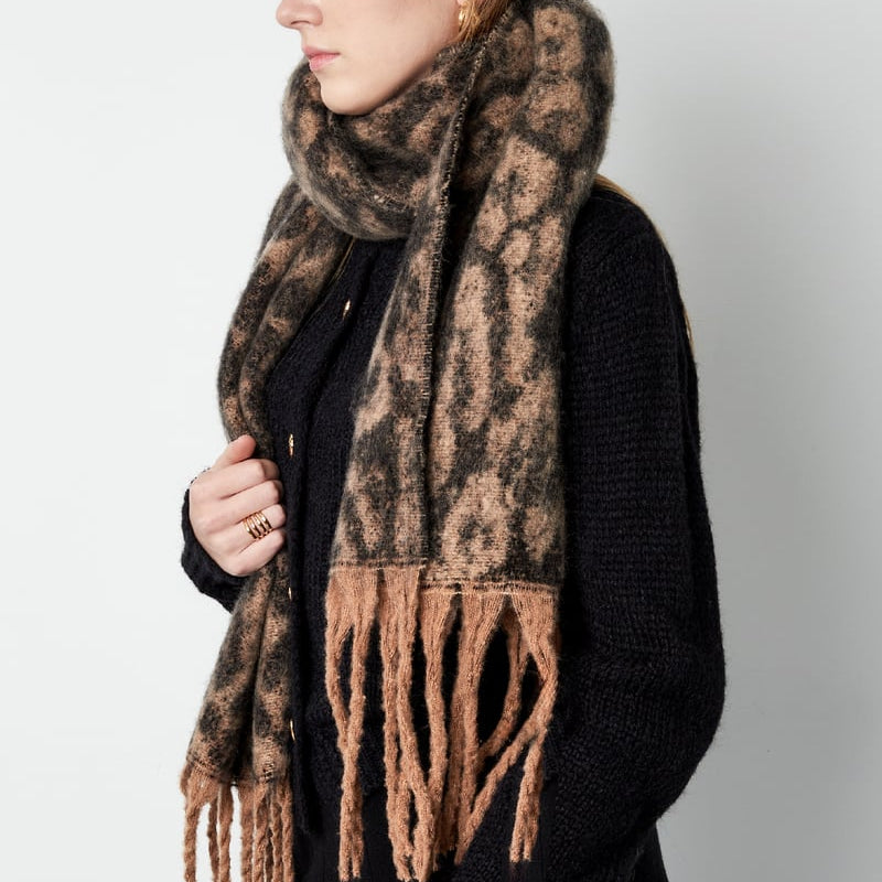 Schal mit Leopardenmuster - afHandmade