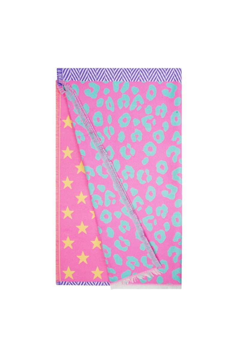 Schal Stern & Leopard Duo - bunt - afHandmade