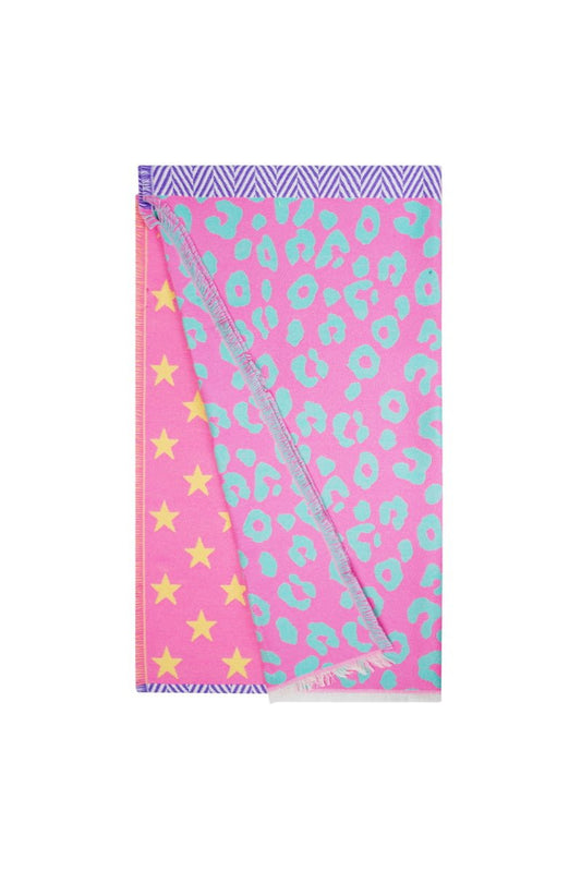 Schal Stern & Leopard Duo - bunt - afHandmade