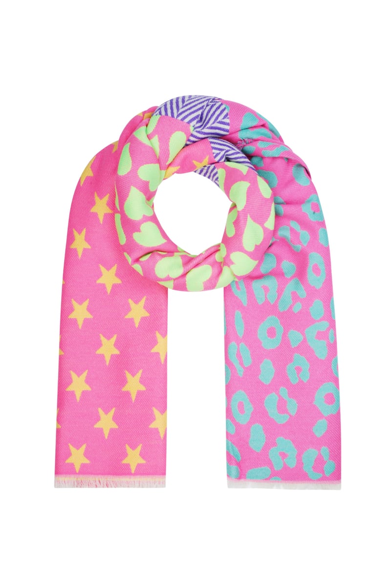 Schal Stern & Leopard Duo - bunt - afHandmade