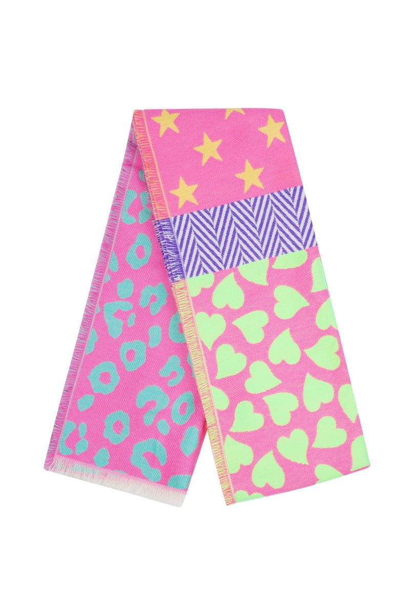 Schal Stern & Leopard Duo - bunt - afHandmade