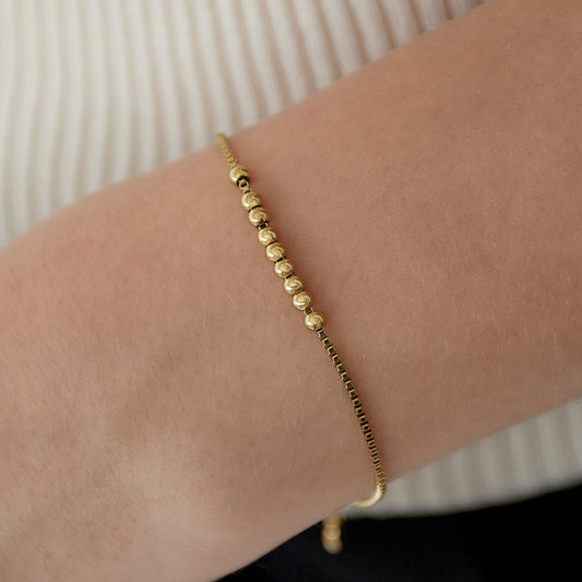 Schlichtes Armband mit Kugeln - afHandmade