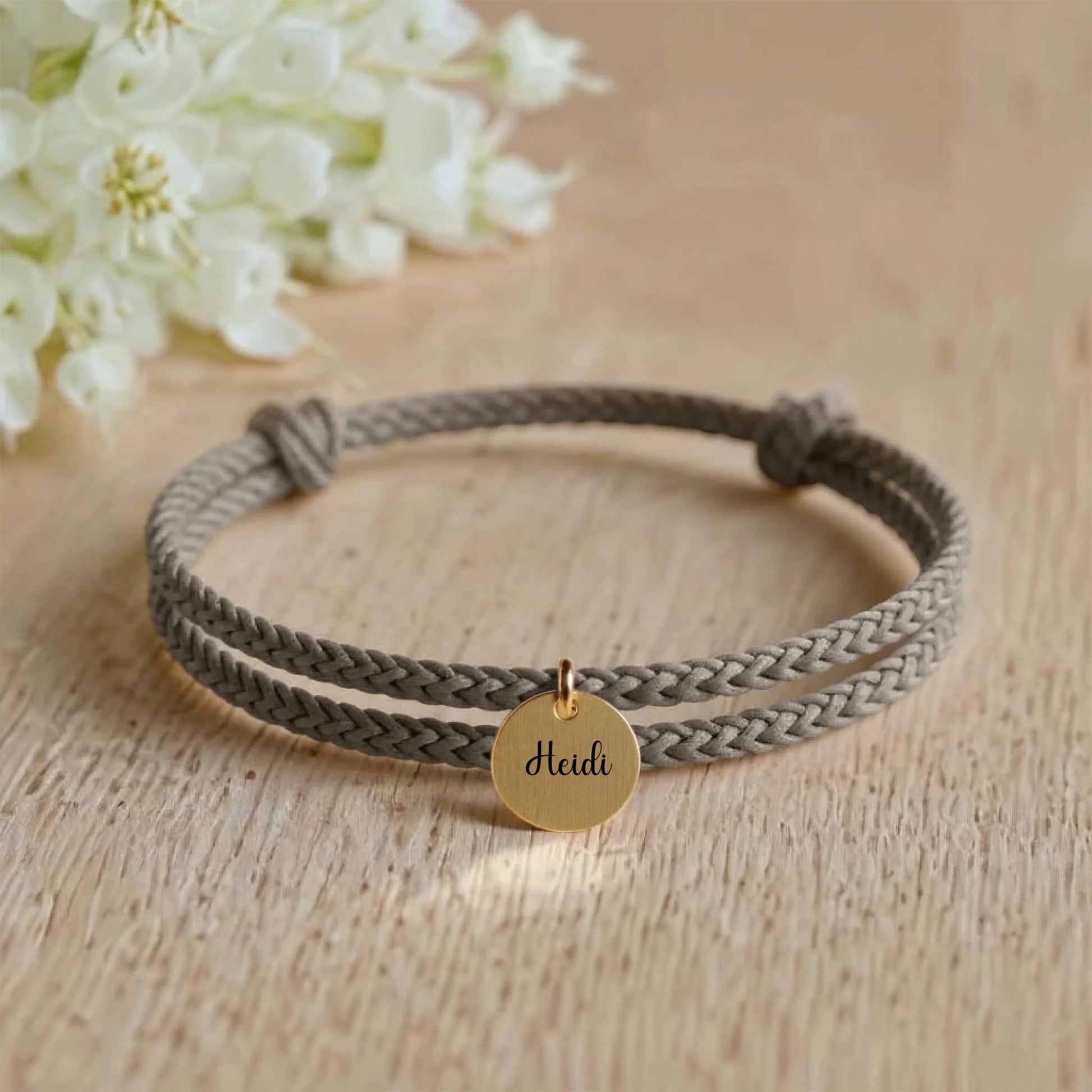 segeltau armband mit personalisiertem anhänger - afHandmade