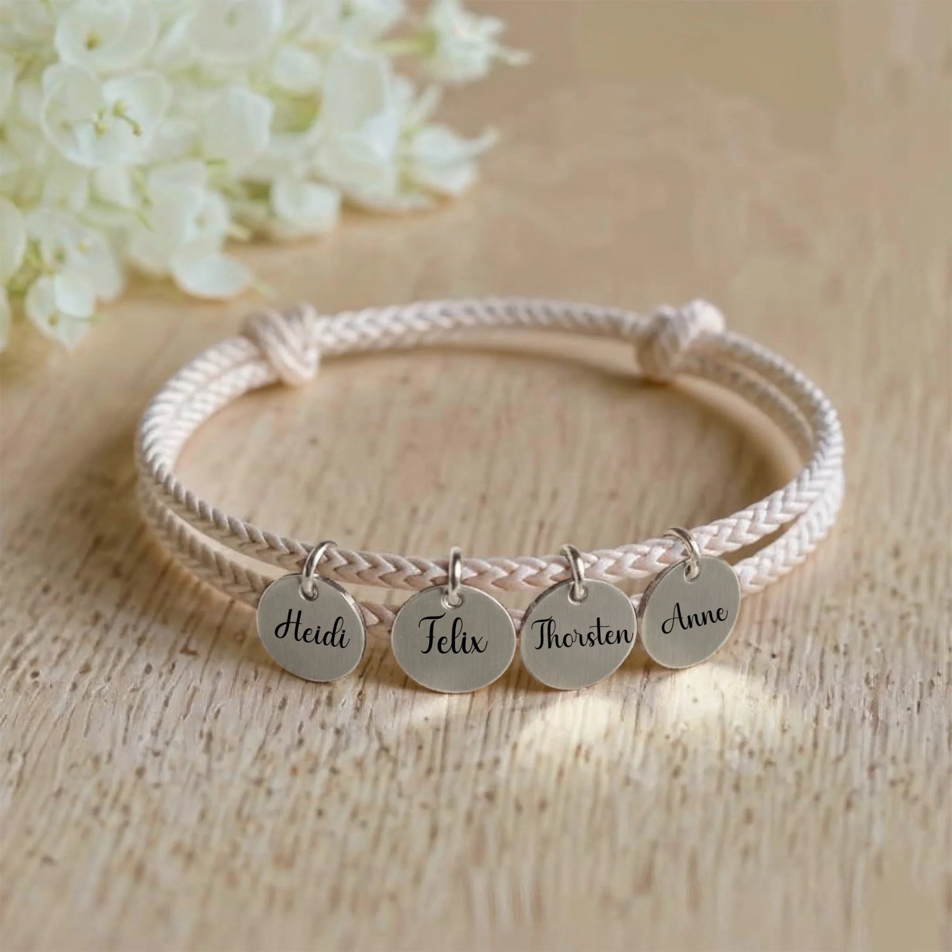 Segeltau Armband - personalisiertes Armband - individuelle Gravur - afHandmade