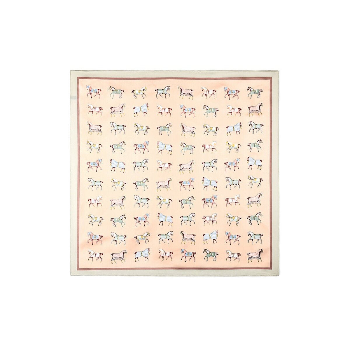 Sommerschal mit Pferdemotiv – Vielseitiges Halstuch & Taschenaccessoire aus Polyester 70 x 70 cm - afHandmade
