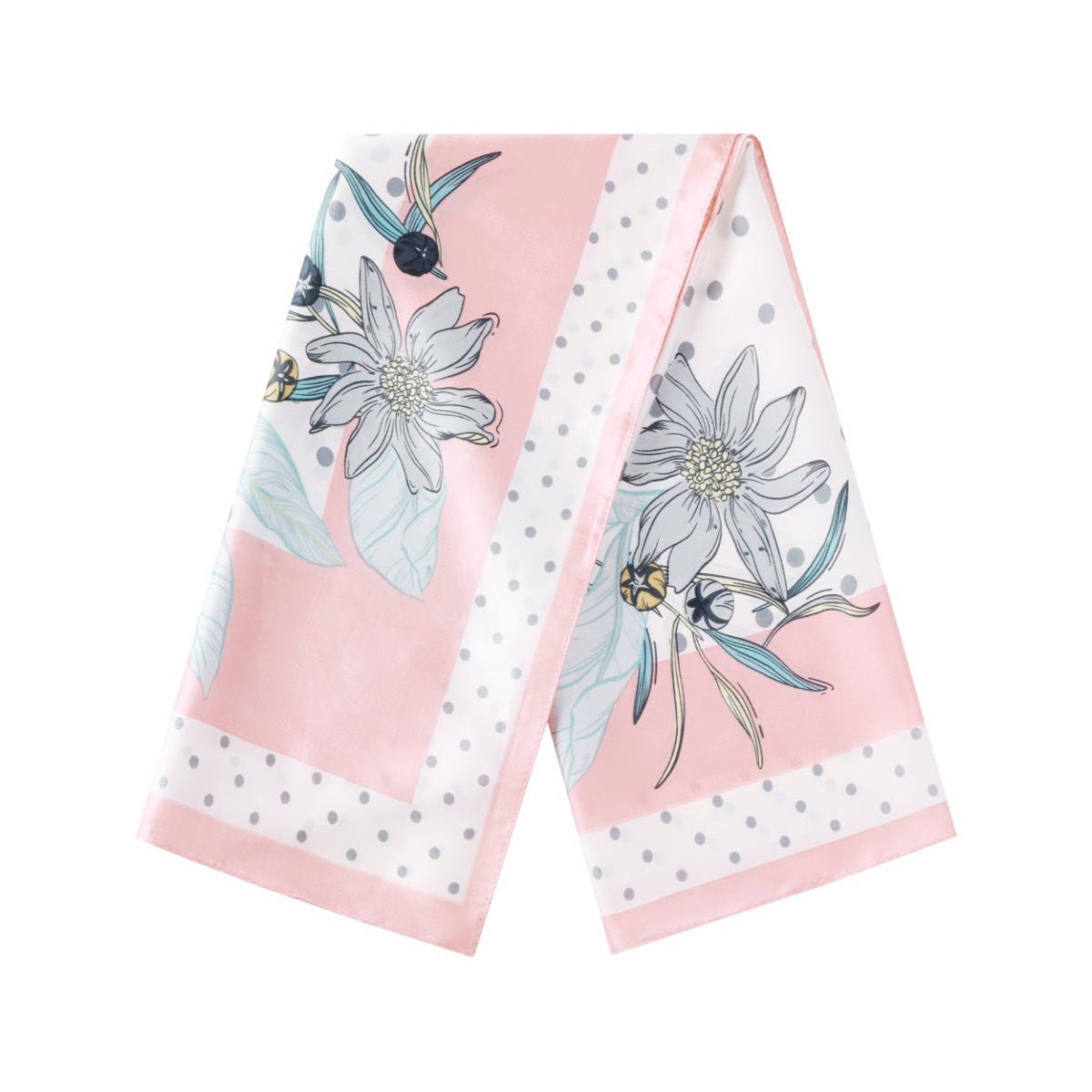 Sommerschals Blumenmuster rosa - afHandmade