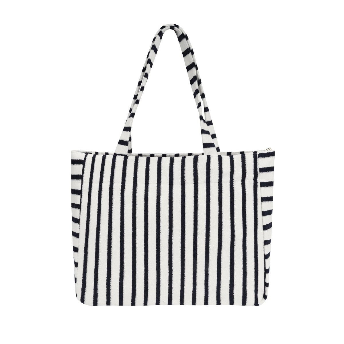Stylische gestreifte Tragetasche – Lässige Alltagstasche mit modernem Design - afHandmade