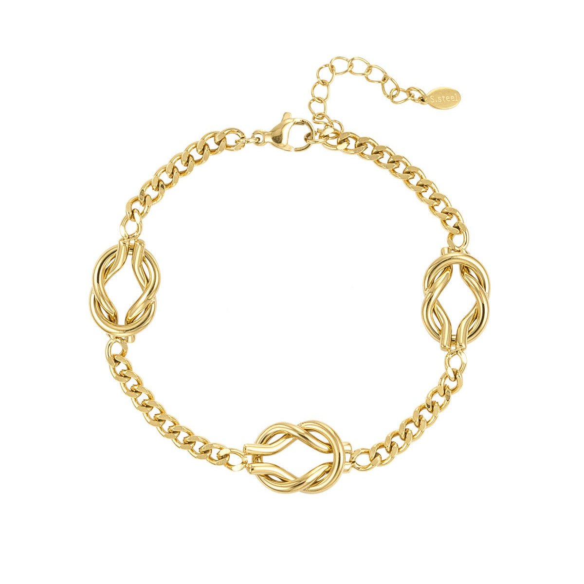 TRIA – Edelstahl Knotenarmband - afHandmade