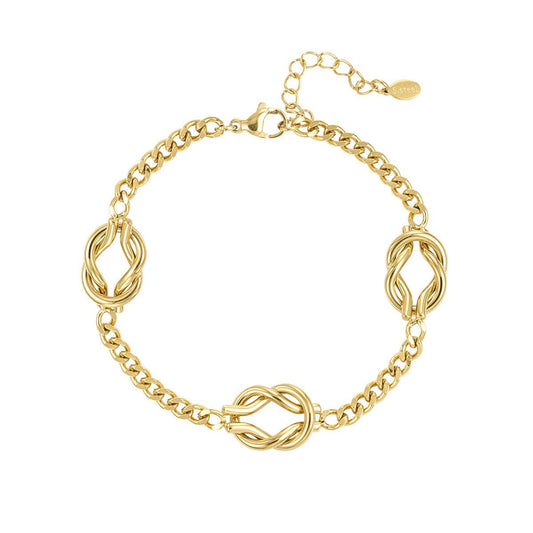 TRIA – Edelstahl Knotenarmband - afHandmade