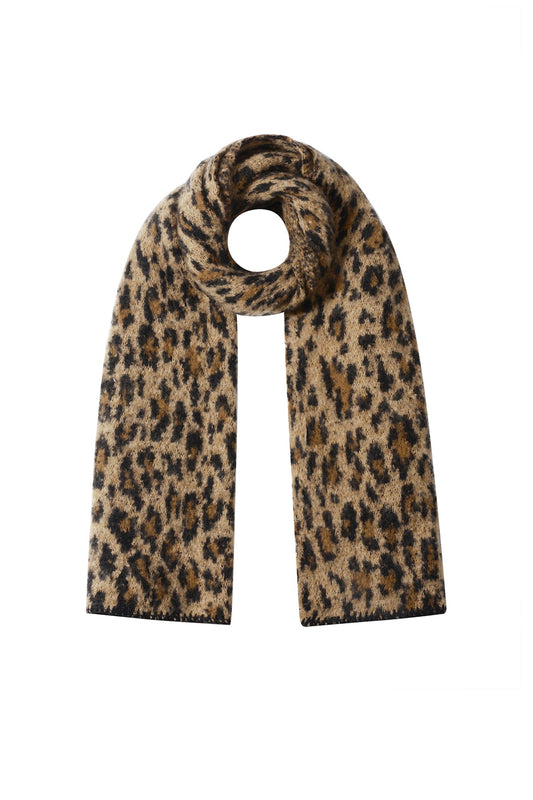 Winterschals Leopardenmuster - afHandmade