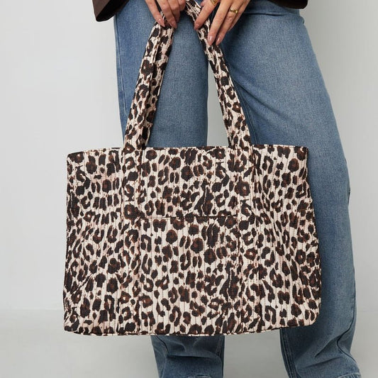 XL Leo Shopper braun – 45x36x15 cm | Stylischer & geräumiger Alltagsbegleiter - afHandmade