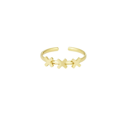 XXX Amsterdam Ring Edelstahl verstellbar – wasserfester Statement Ring Damen - afHandmade