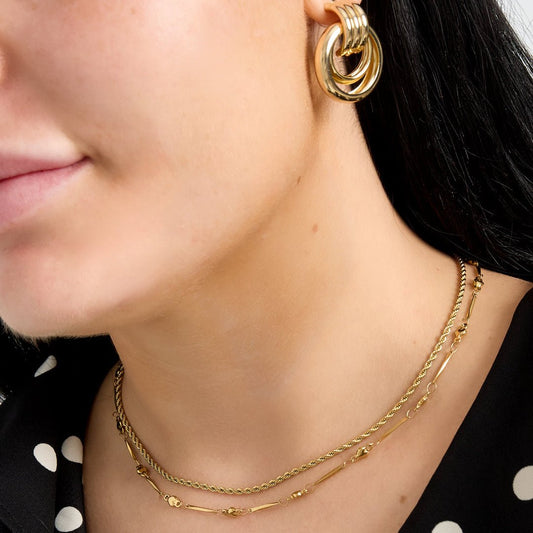 Zarte enganliegende Halskette mit kleinen Herzen – 40–45 cm - afHandmade