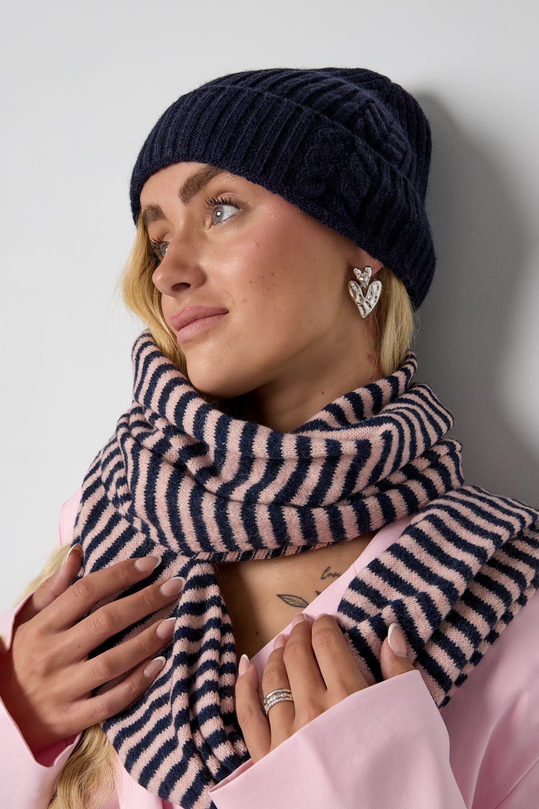 Zopf-Beanie „Cozy Knit“ – Strickmütze in Creme - afHandmade